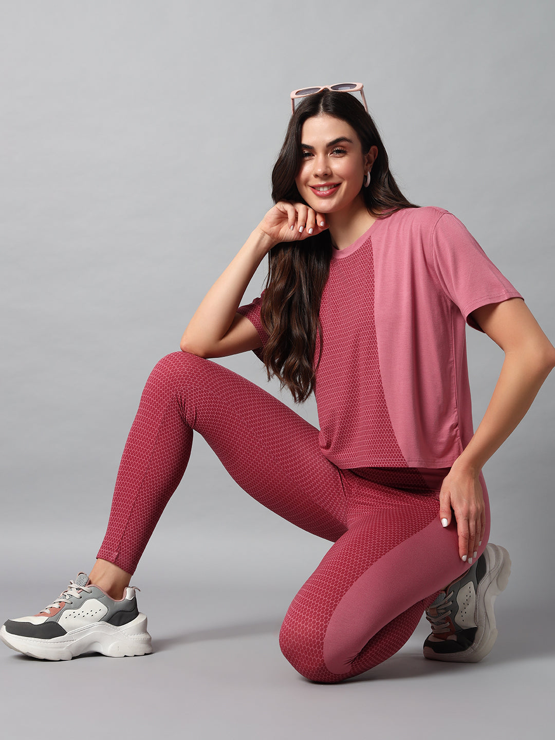 Blush balance leggings set