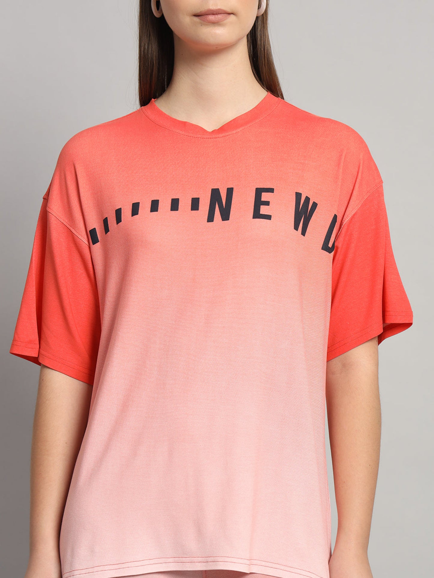 Sunset Orange Ombre Print Leggings Set & Co-ord set for women