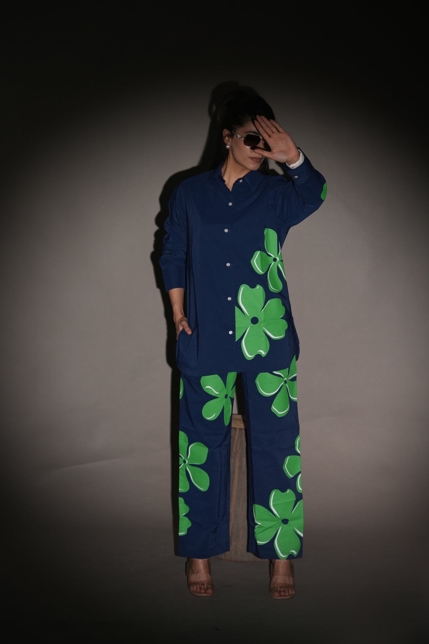 Floral Pop Blue Co-ord Set