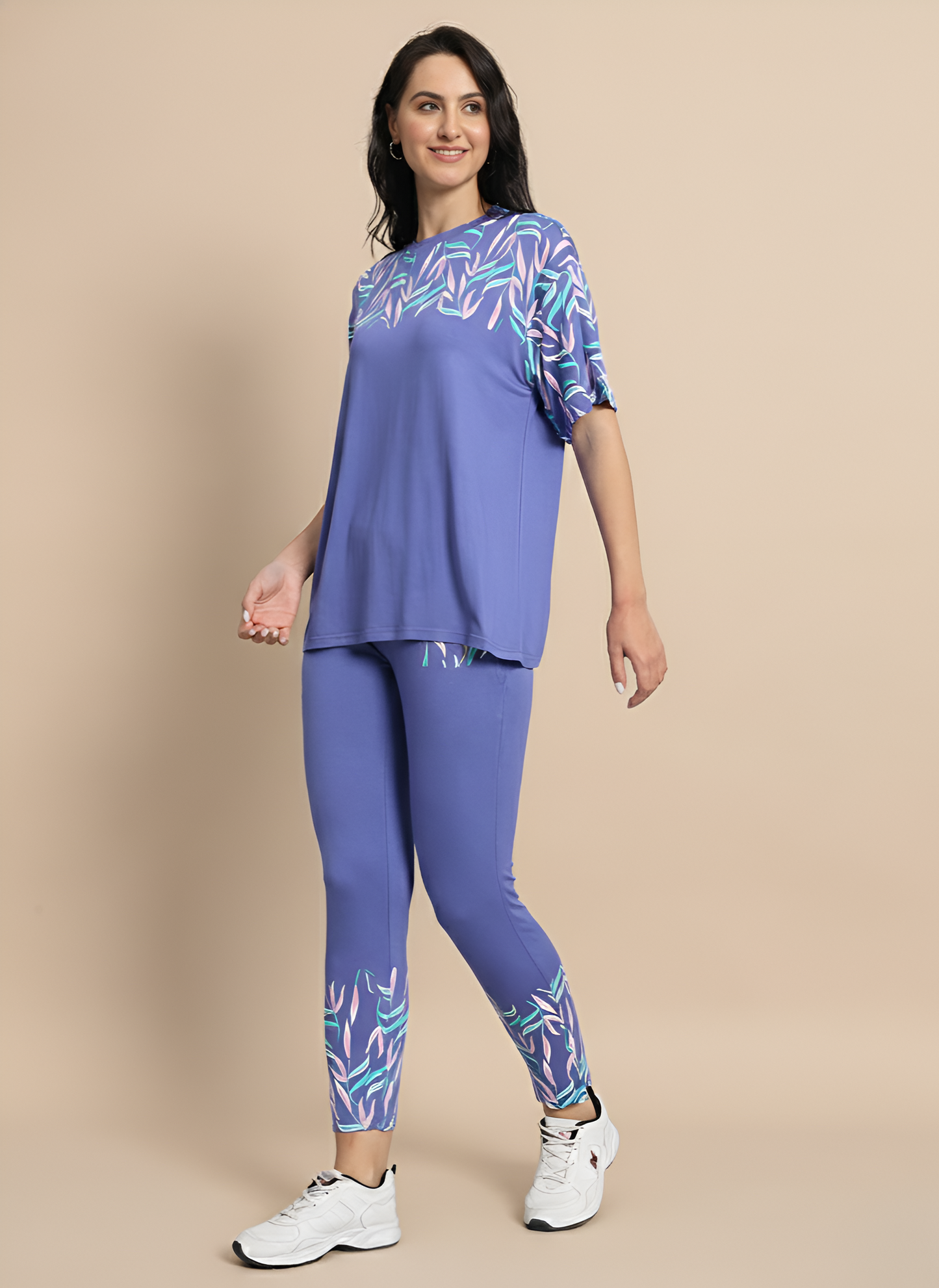 Lavender foliage print co-ord set