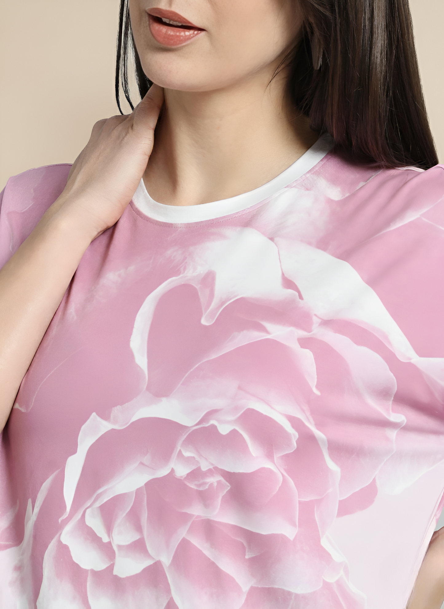 Pink rose leggings set