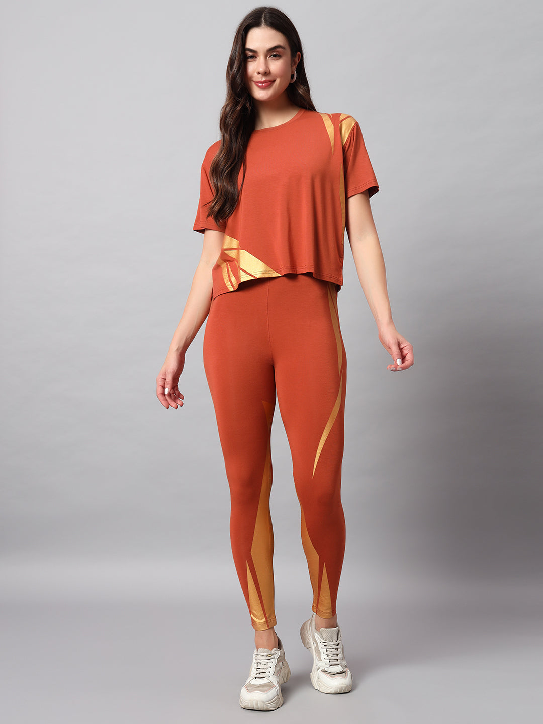 Yam gold leggings set