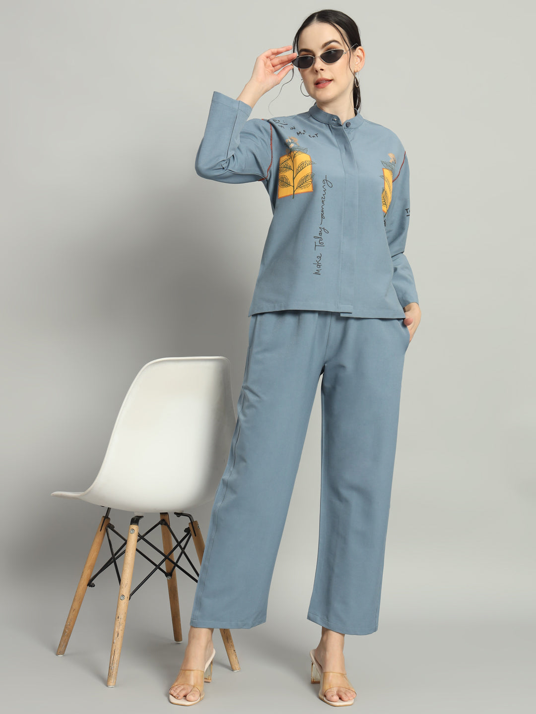 Amazing Slate Gray Co-ord Set