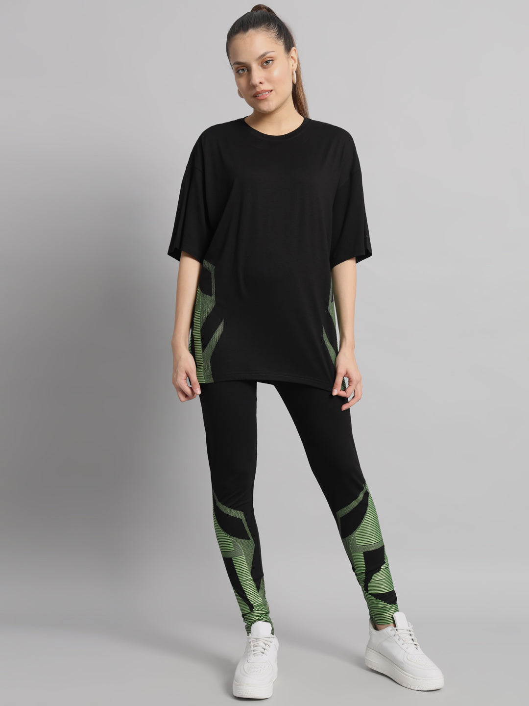 Black Goddess Sparkle Leggings Set