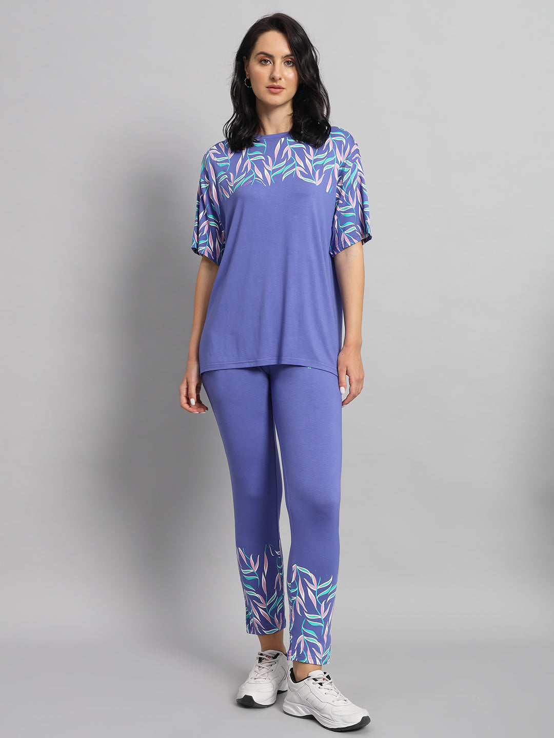 Lavender foliage print co-ord set