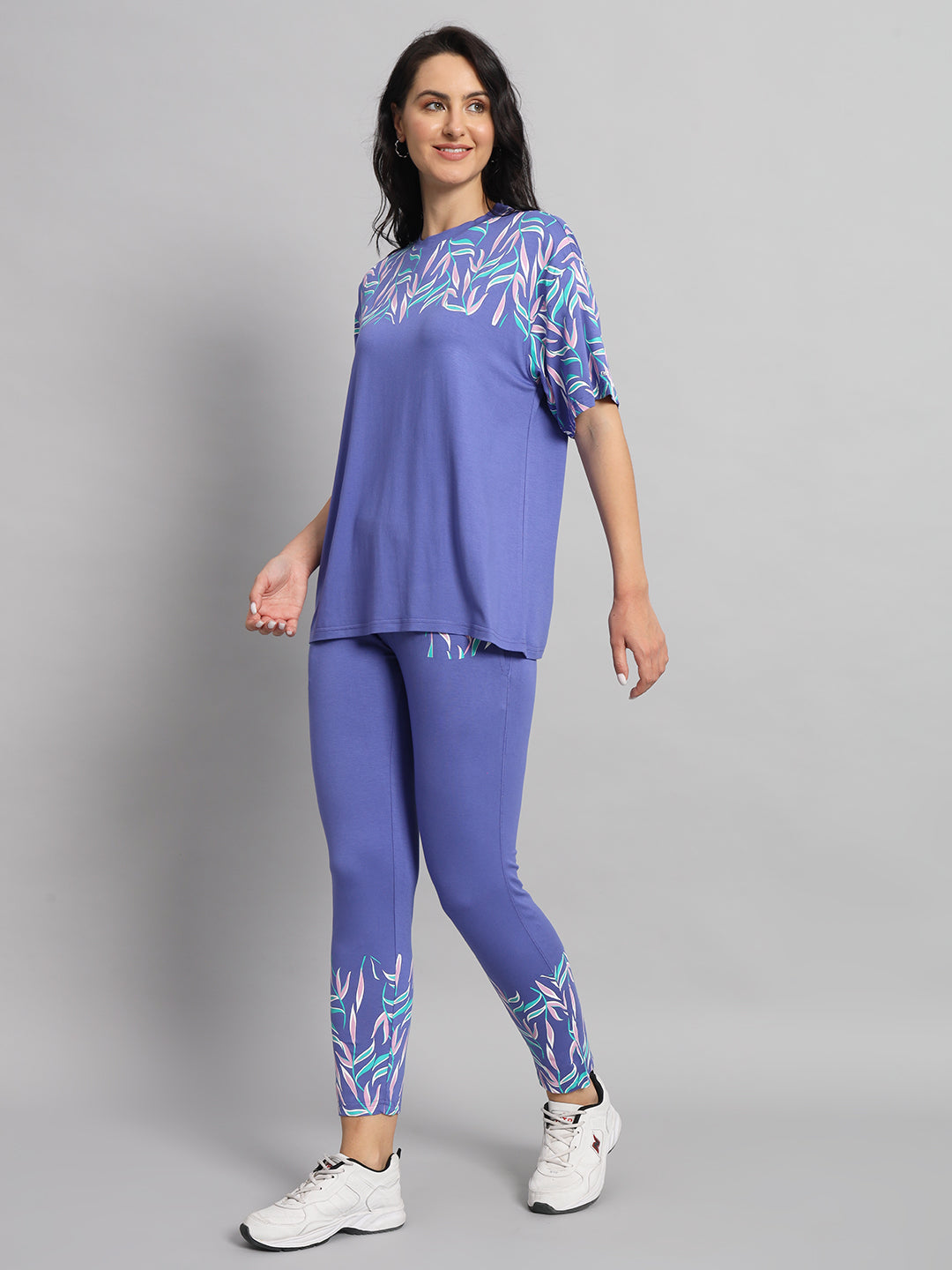 Lavender foliage print co-ord set