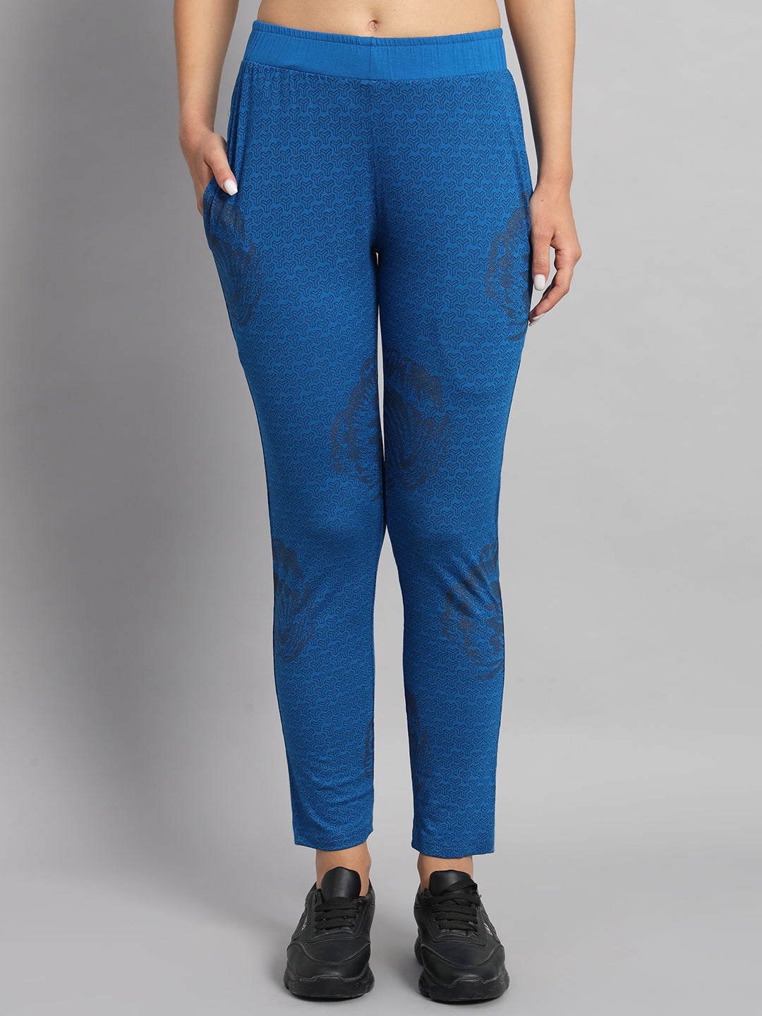 Cobalt all over print athletic