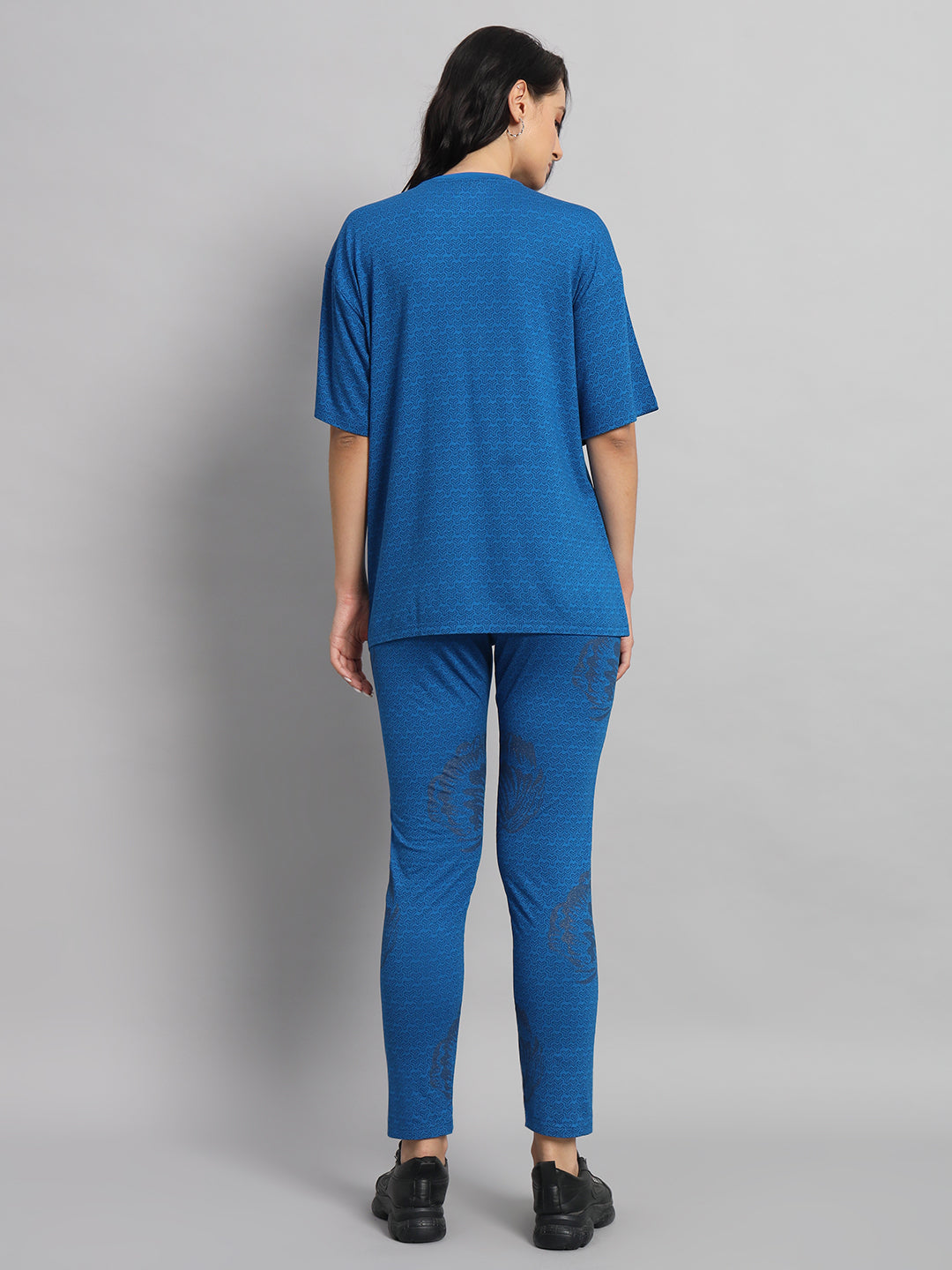 Cobalt all over print athletic
