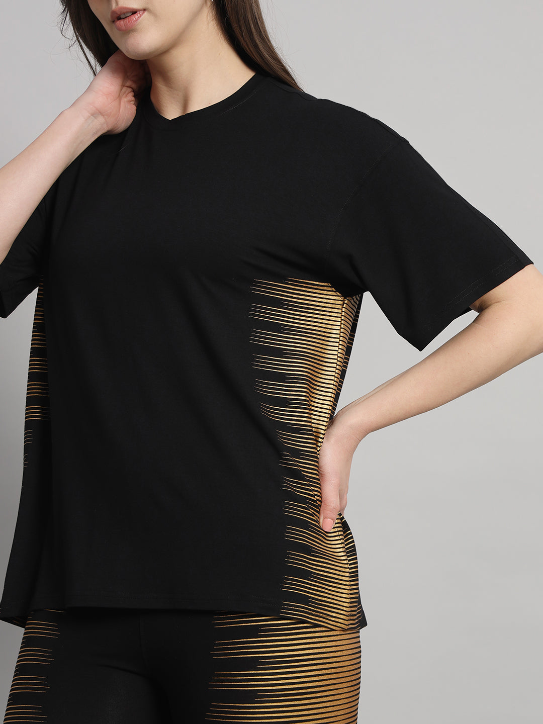 Black Blonde Leggings Set