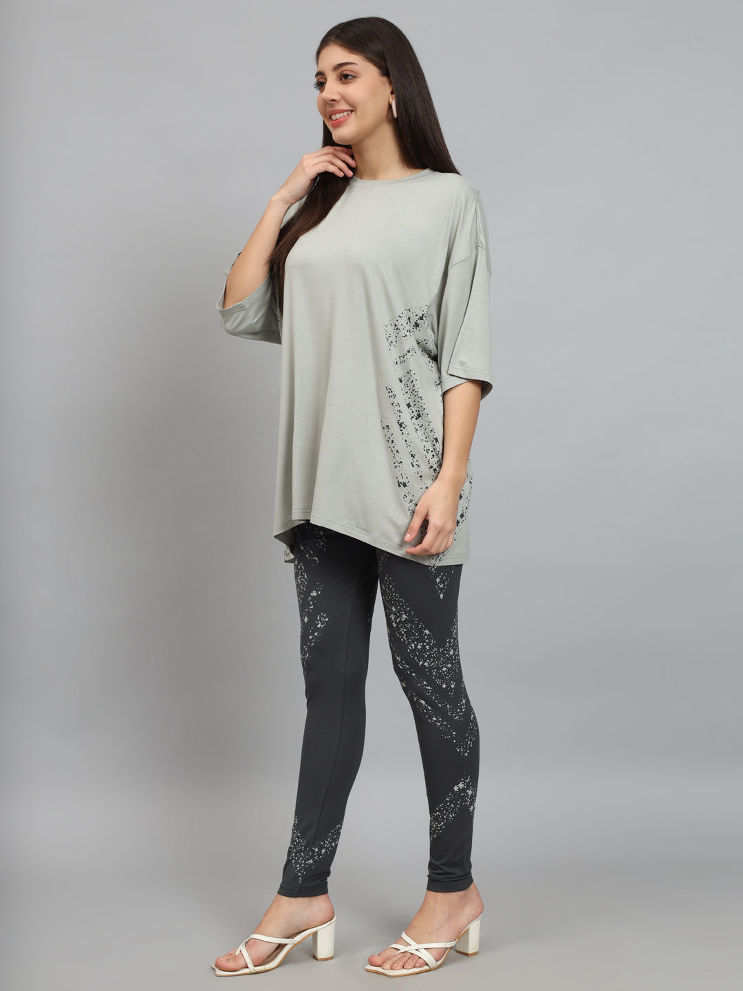 Cloud Geometric Leggings Set