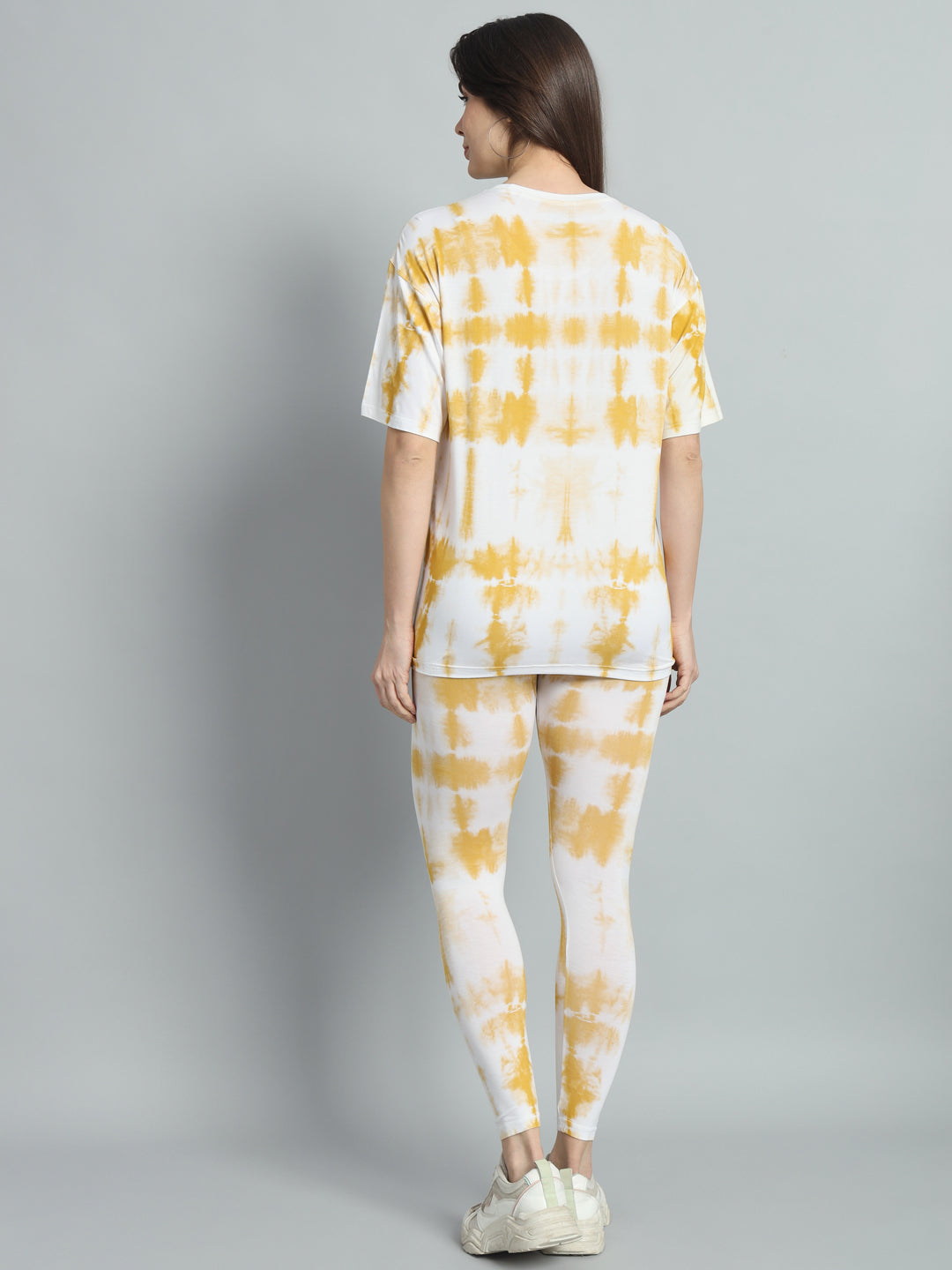 Golden Mustard Tie-Dye Lounge wear Set