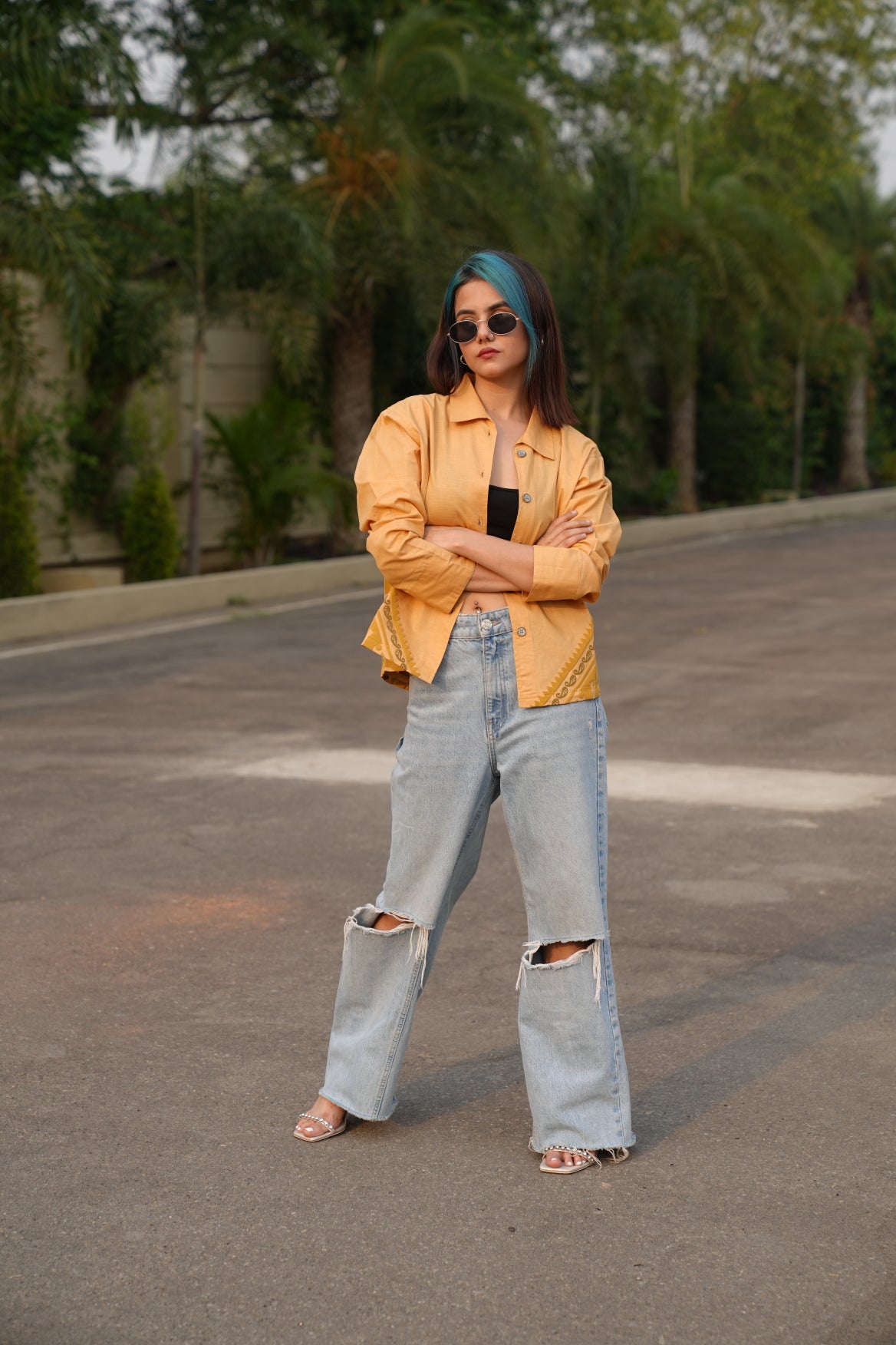 Honey puffed back shirt