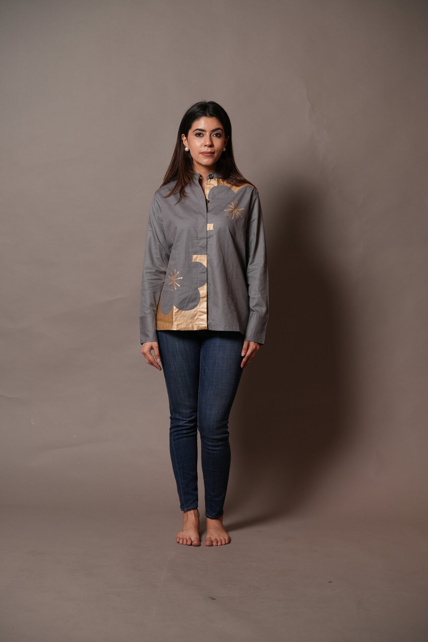 Golden Touch Grey Shirt