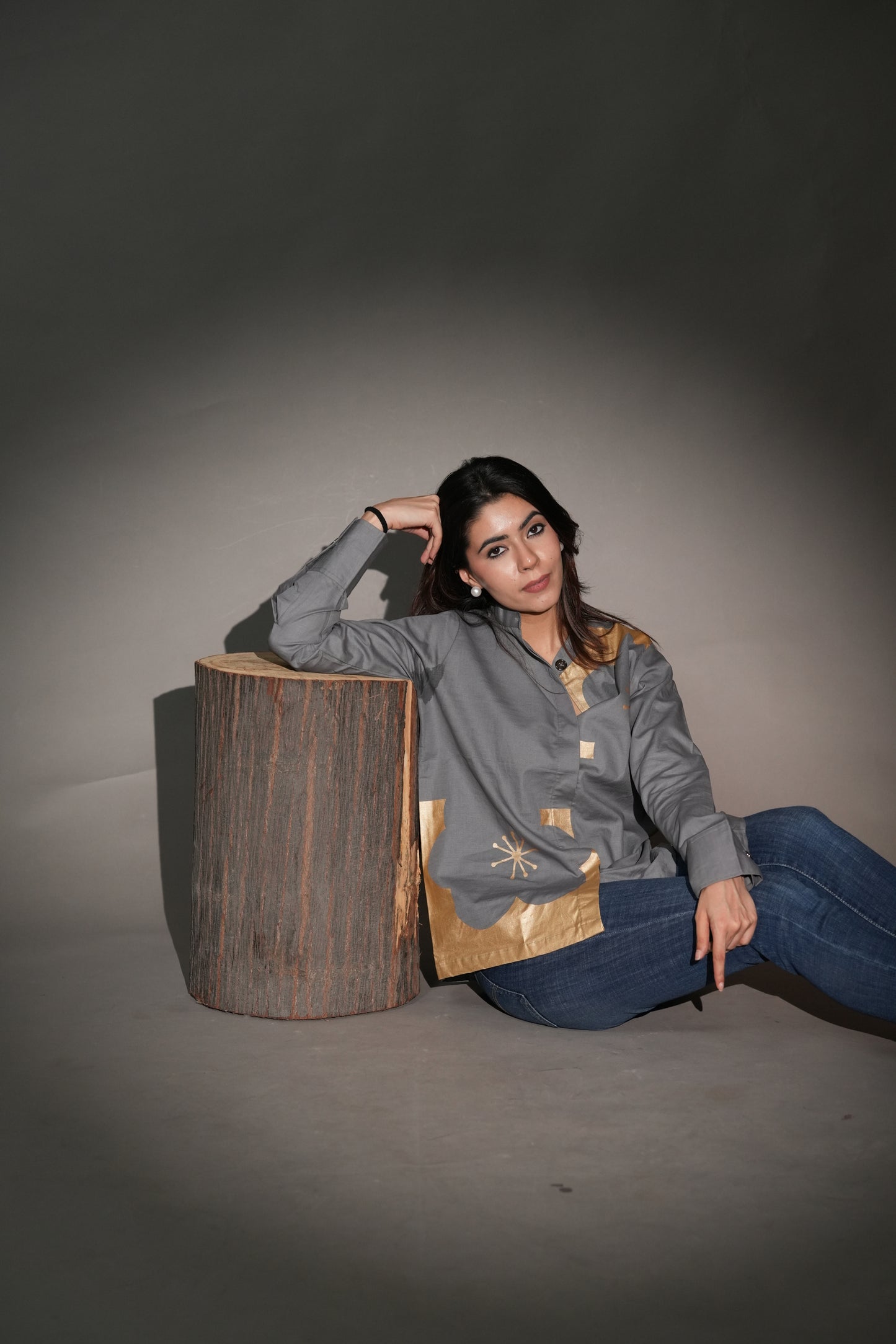 Golden Touch Grey Shirt