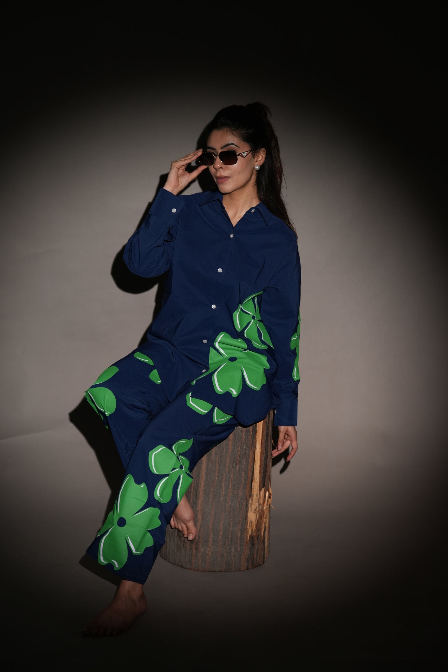 Floral Pop Blue Co-ord Set