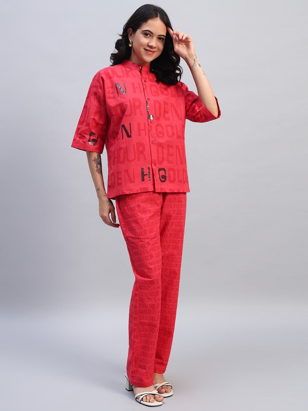 Red Rush Monogram Co-ord