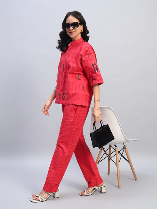 Red Rush Monogram Co-ord