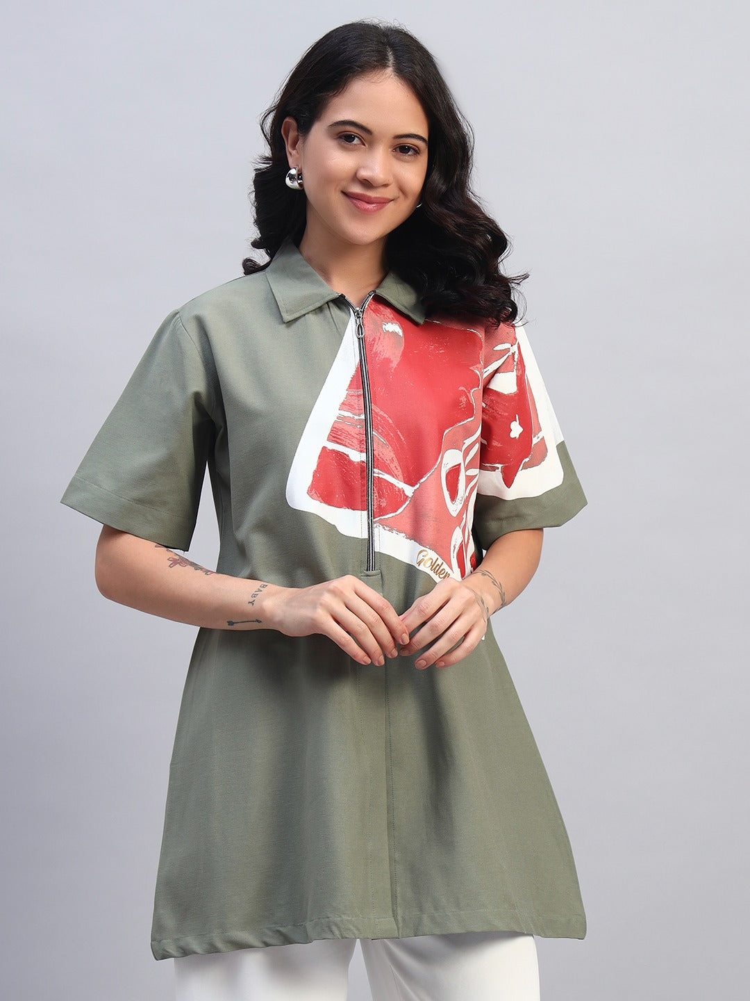 Bold Strokes Shirt Dress